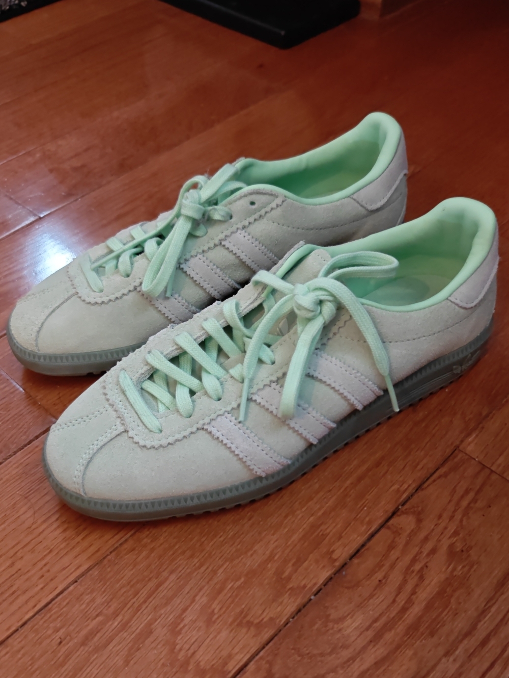 adidas Women's Light Mint Suede Sneakers